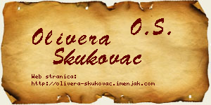 Olivera Skukovac vizit kartica